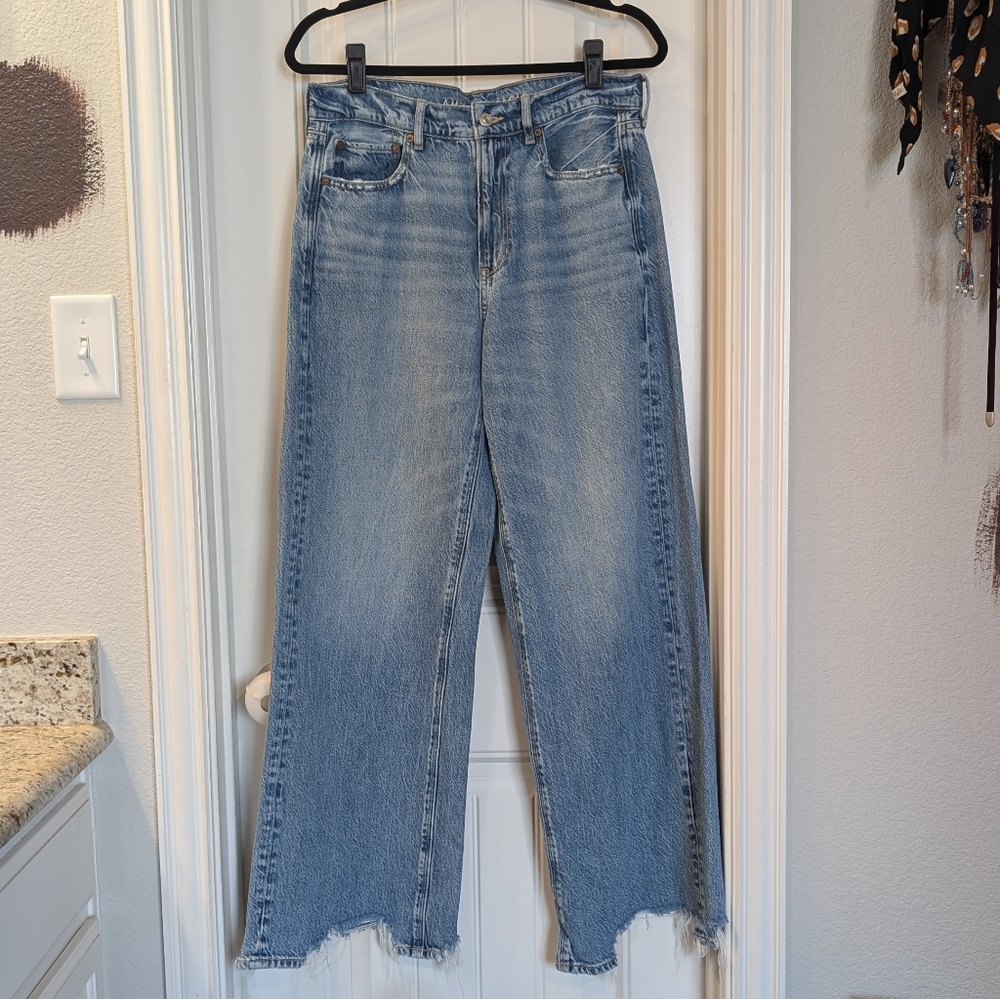 American Eagle Outfitters Light Blue Wideleg Jeans